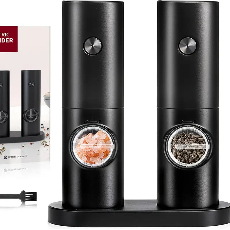 Intelligent Electric Grinder - 1pc/2pcs Automatic Salt and Pepper Grinder