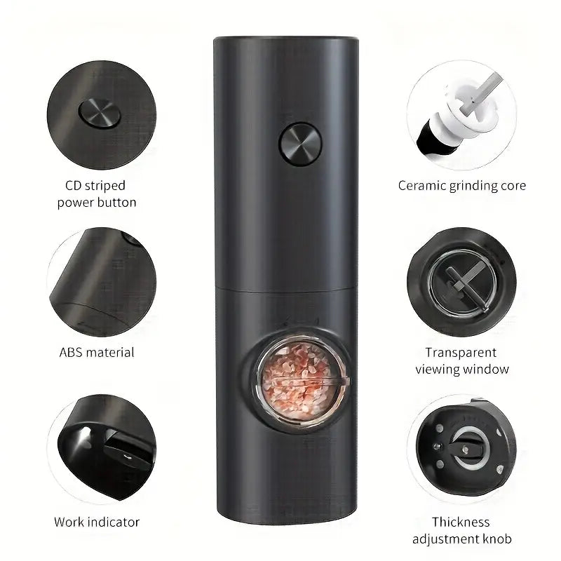 Intelligent Electric Grinder - 1pc/2pcs Automatic Salt and Pepper Grinder